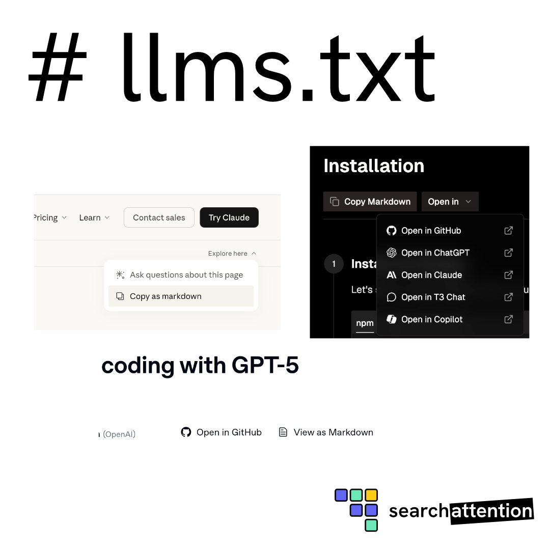 copy as markdown buttons on different pages